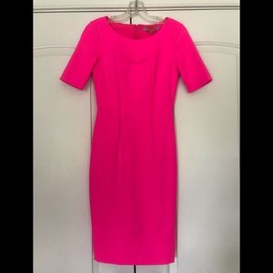 Hot pink sheath dress